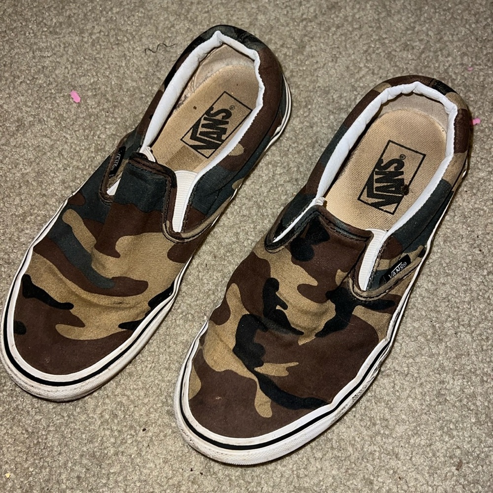 Camo Slip On Vans